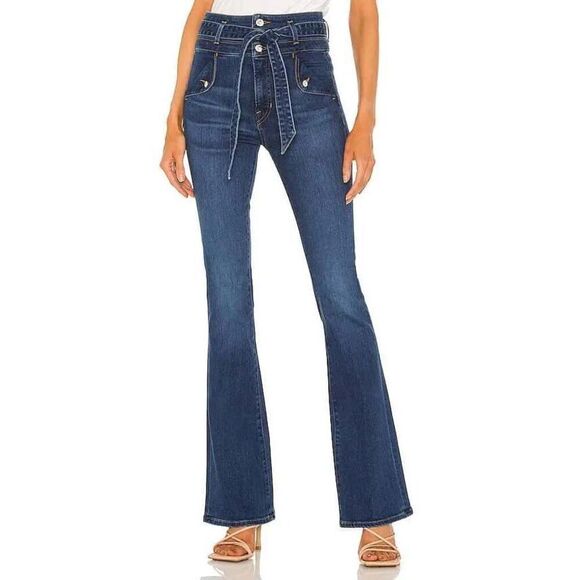 Veronica beard Giselle High Rise Skinny Flare In Blue sz 28/6 - Picture 1 of 9
